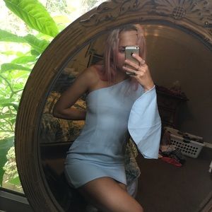 Baby blue dress